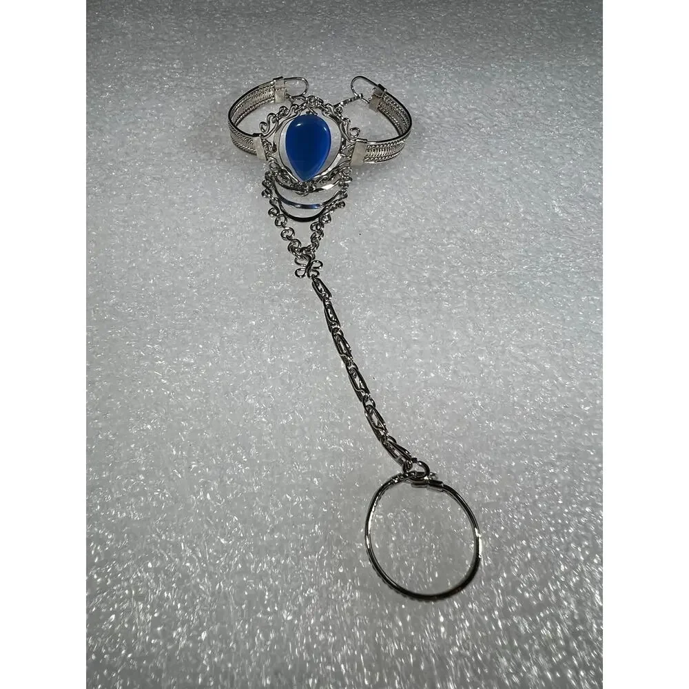 New Bracelet Ring Jewelry Accessory Deadstock Cats Eye Look Bead Costume Witchy